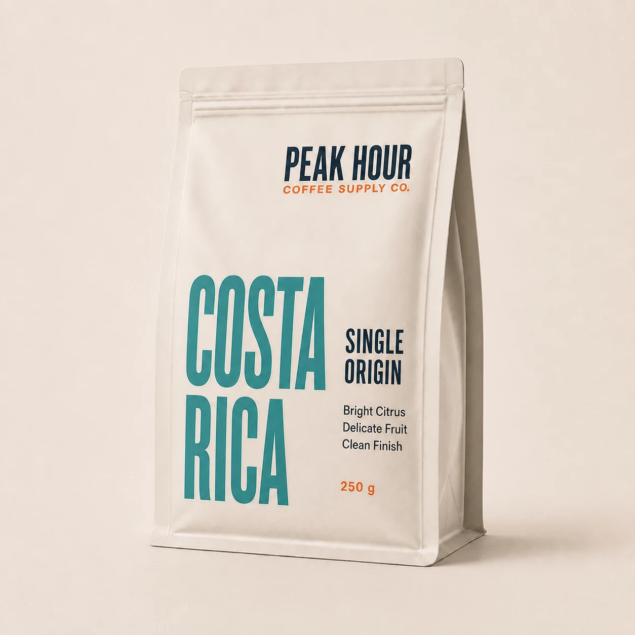 Peak Hour Costa Rica Single Origin coffee bag