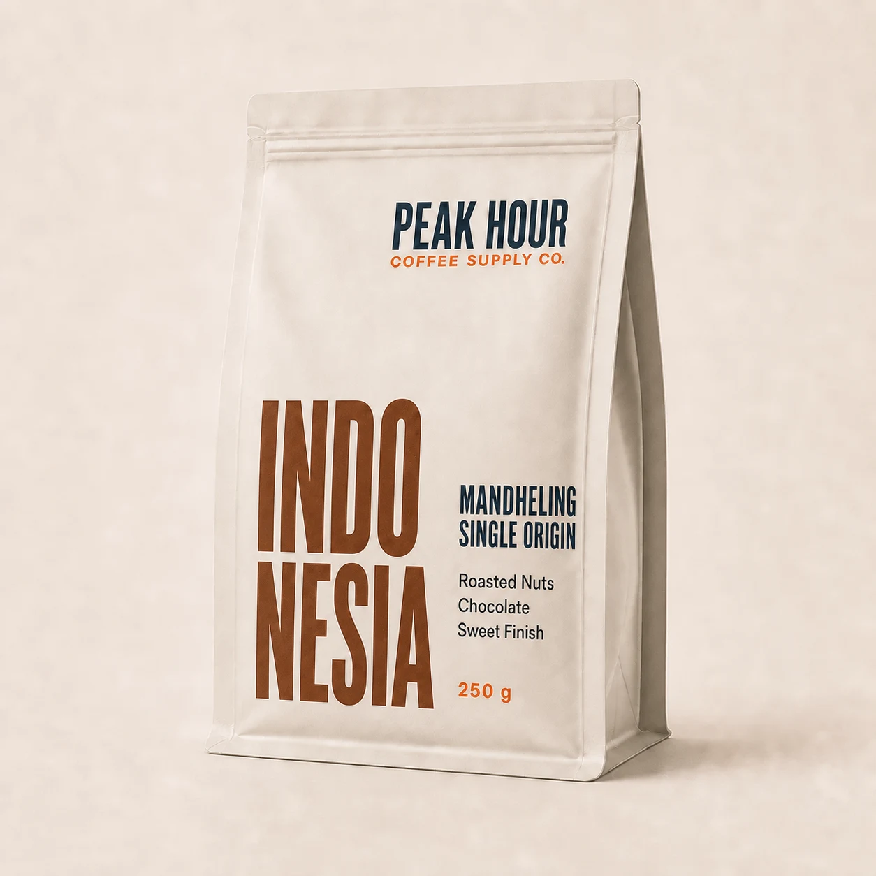 Peak Hour Indonesia Mandheling Single Origin coffee bag