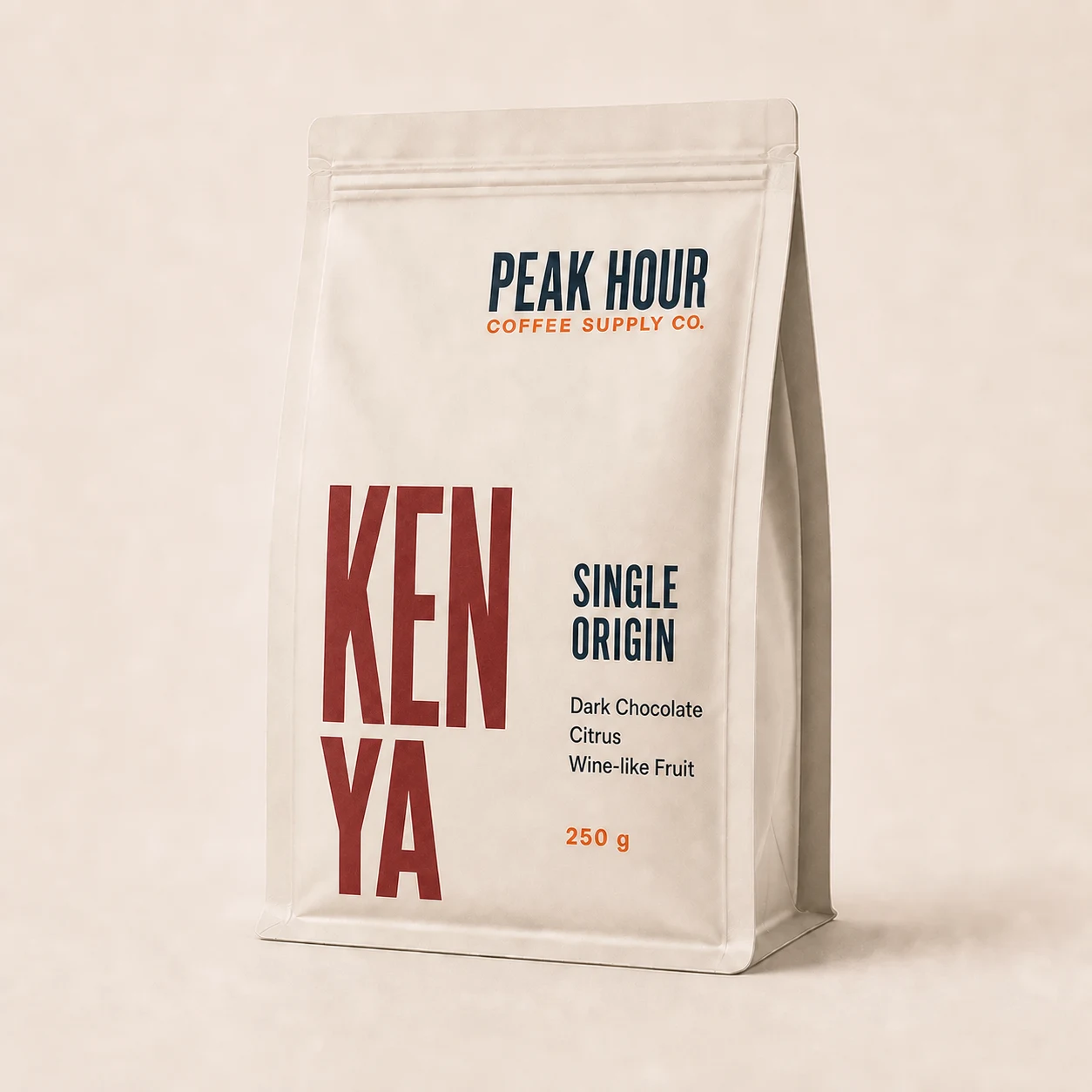 Peak Hour Kenya Single Origin coffee bag