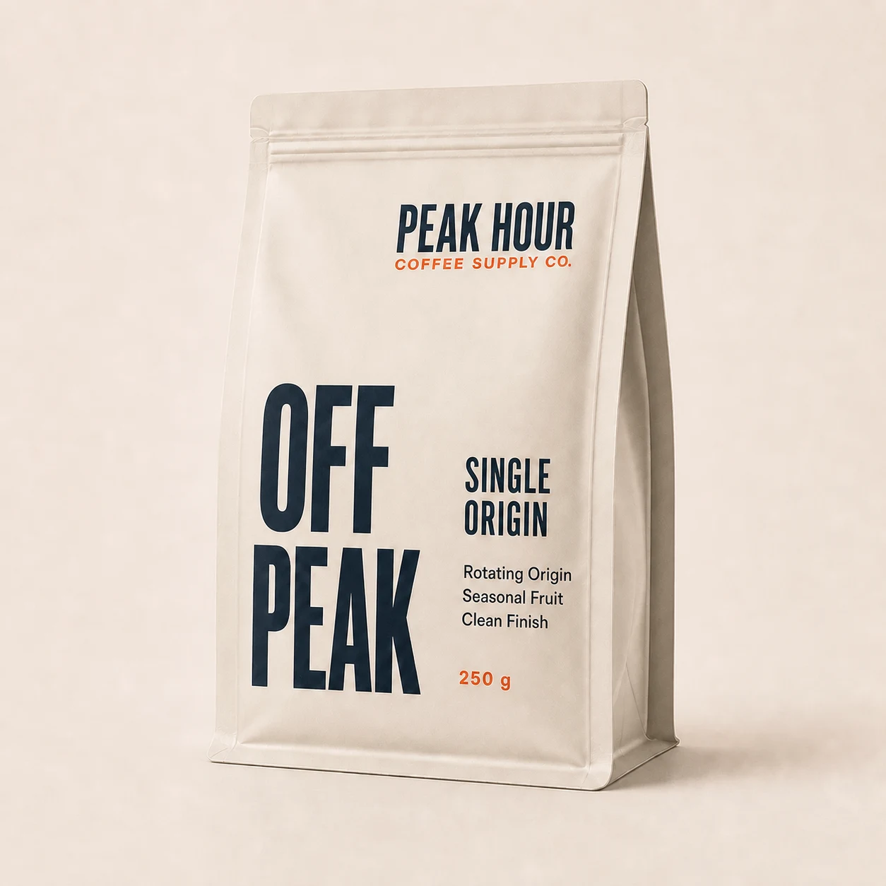 Peak Hour Off Peak Single Origin coffee bag