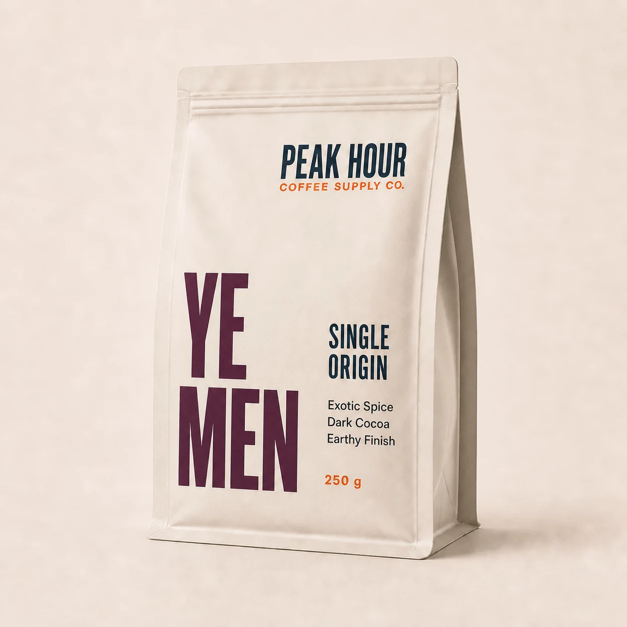 Peak Hour Yemen Single Origin coffee bag